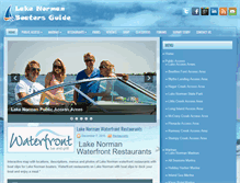 Tablet Screenshot of lakenormanboatersguide.com
